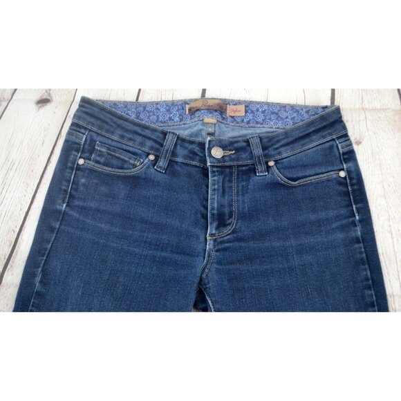 PAIGE DENIM Women's Skyline Skinny Jeans SIZE 27 Dark Wash - Picture 5 of 7